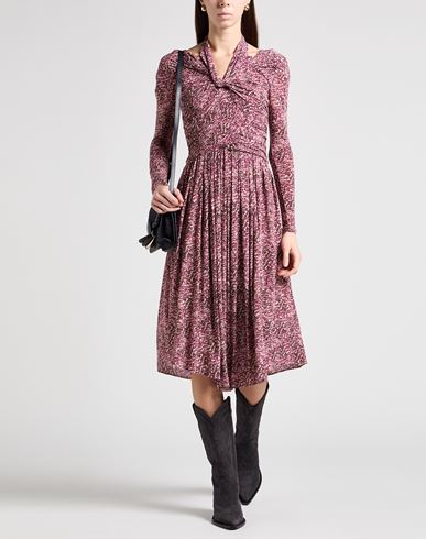 Woman Midi dress Garnet Size 2 Viscose, Elastane
