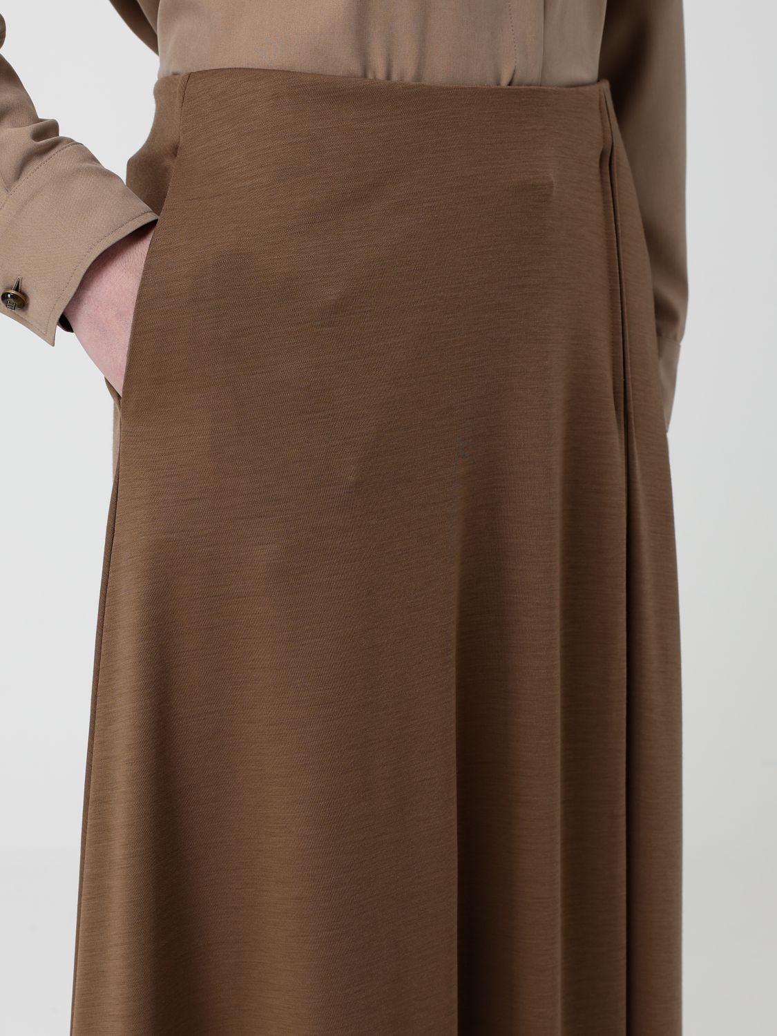 Skirt Woman color Leather