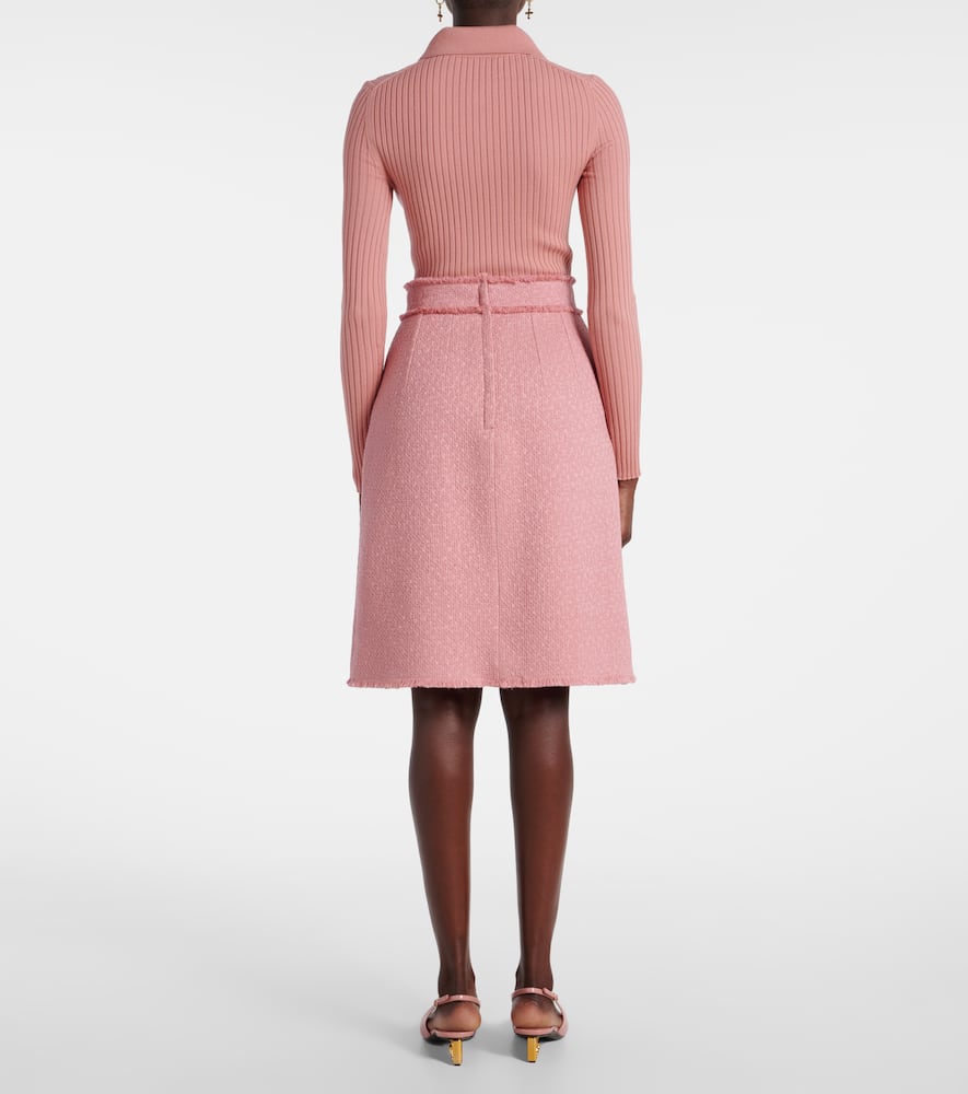 DG wool-blend skirt