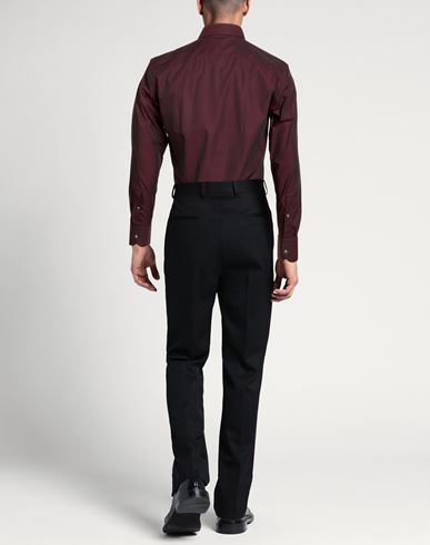 Man Shirt Burgundy Size 16 Cotton