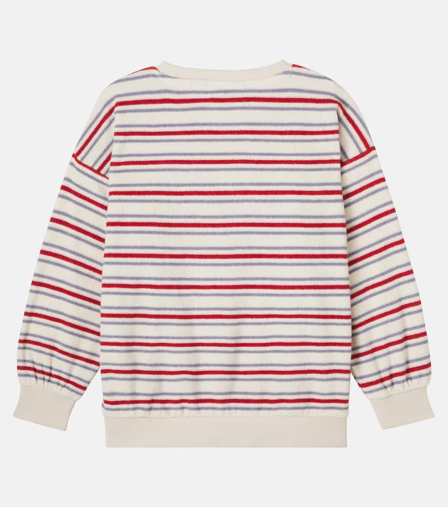 Konges Sløjd Itty striped cotton-blend terry sweatshirt