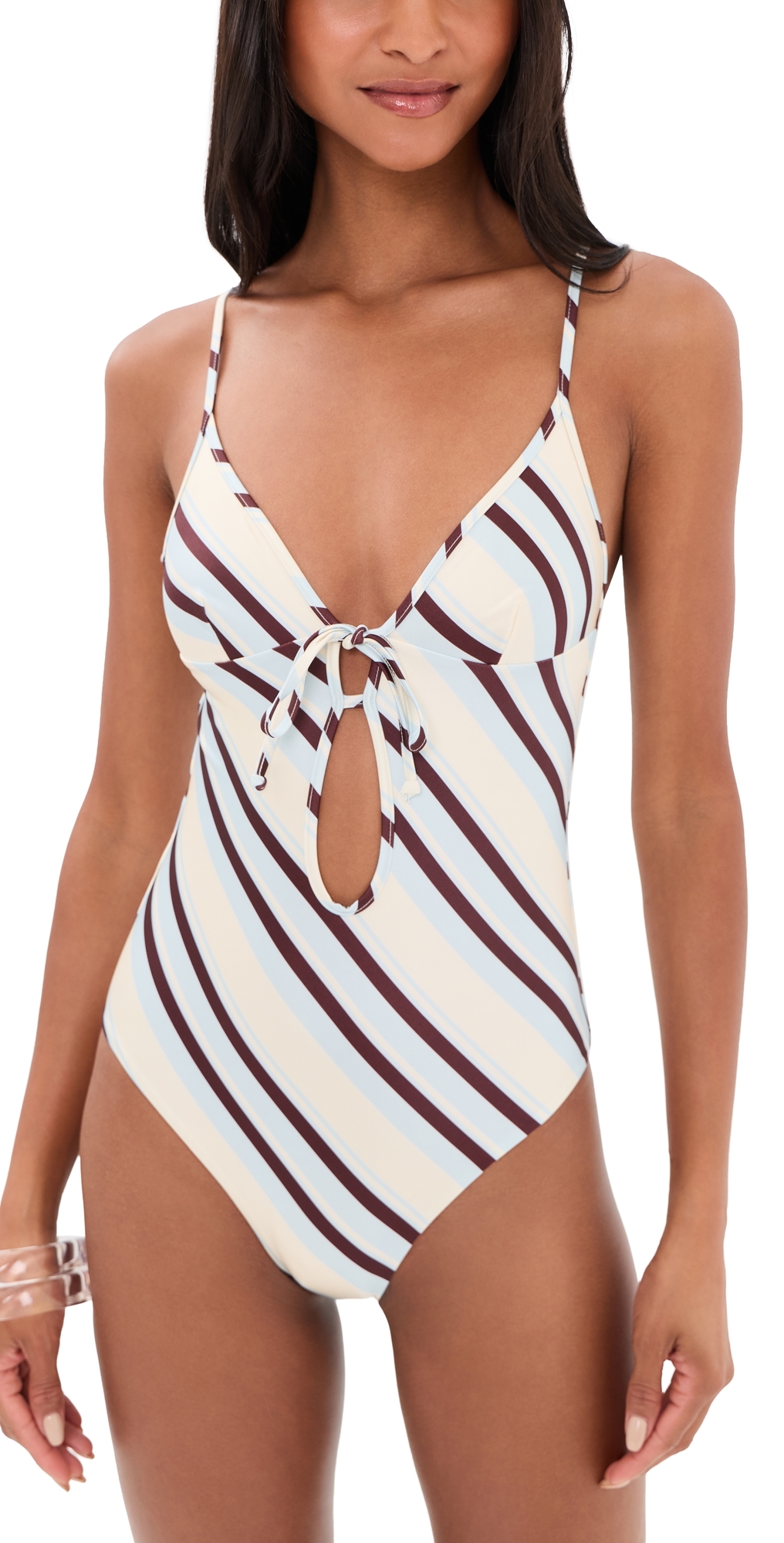 Soleil One-Piece Swim Suit Baby Blue