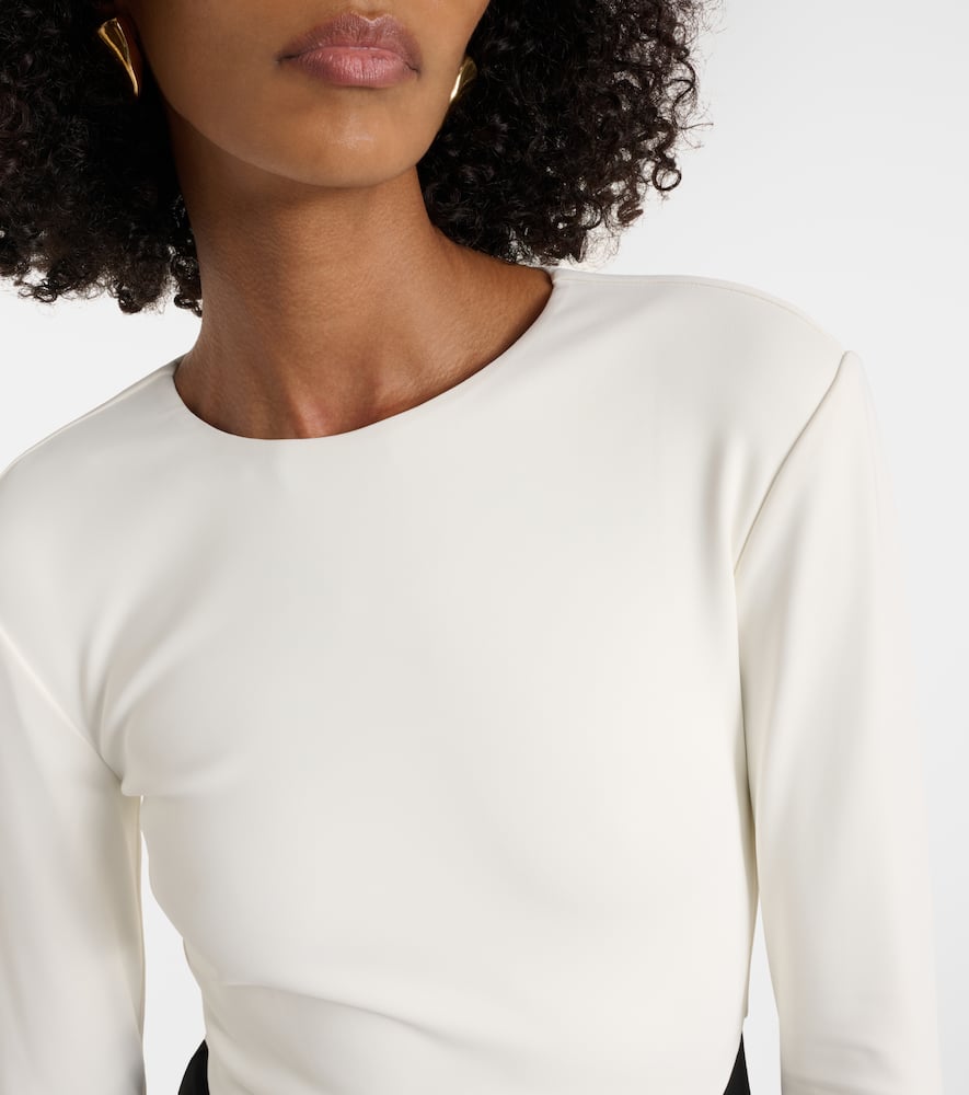 Draped jersey gown