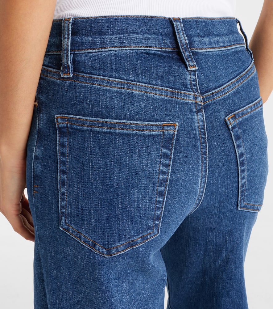 Le Slim high-rise wide-leg jeans