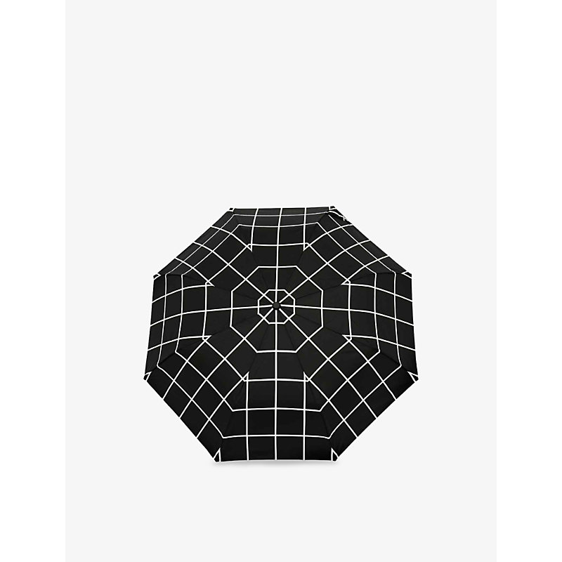 Compact Duck Grid-Pattern Umbrella