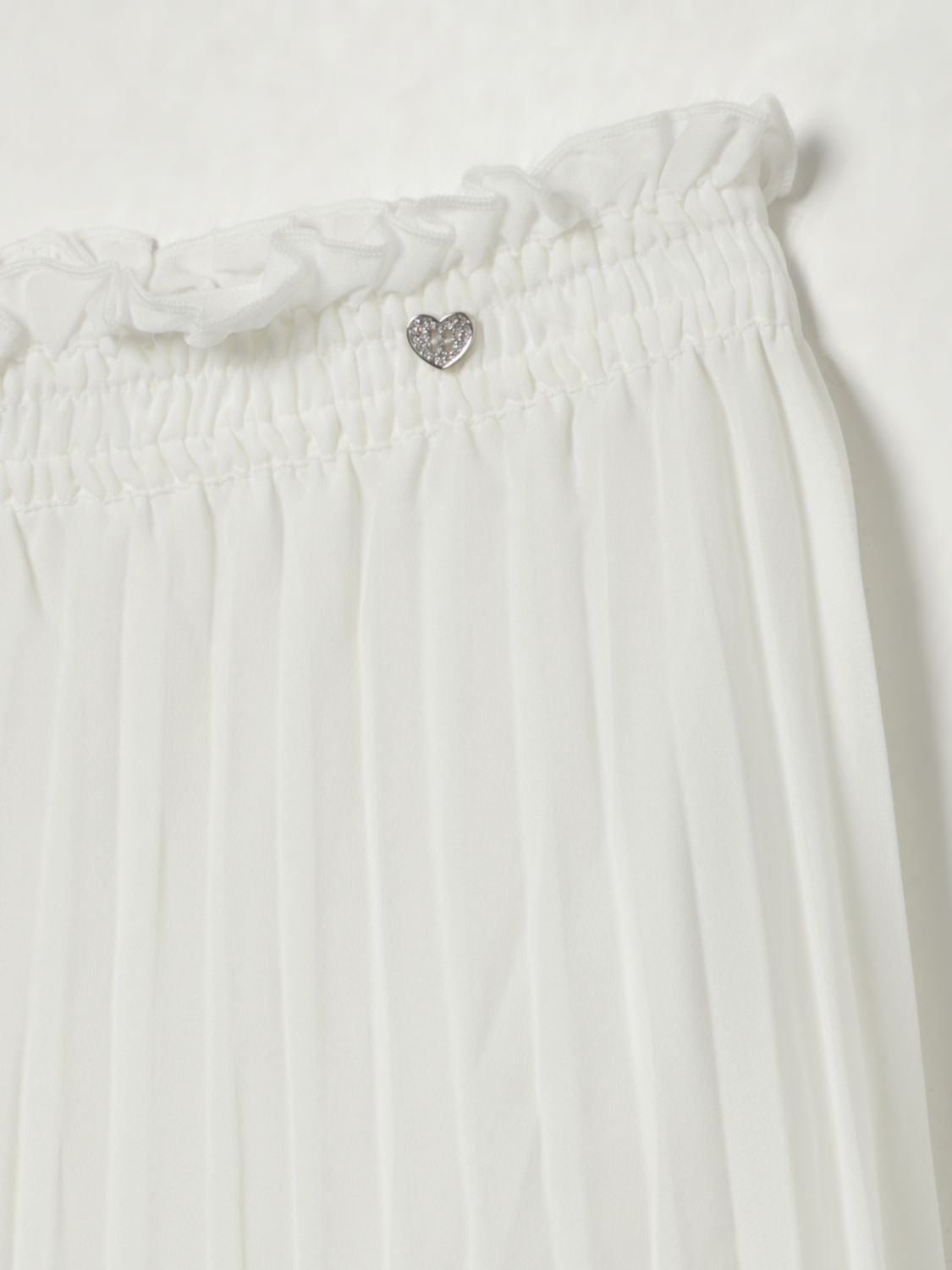 Plissé trousers - White