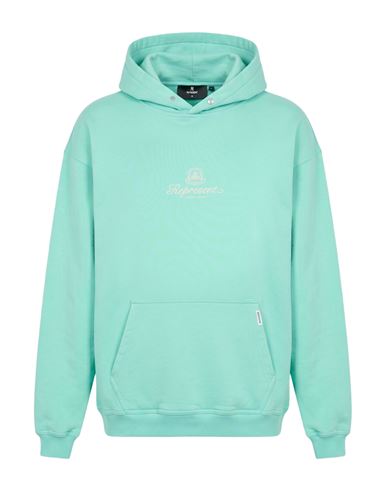 Man Sweatshirt Light green Size L Cotton