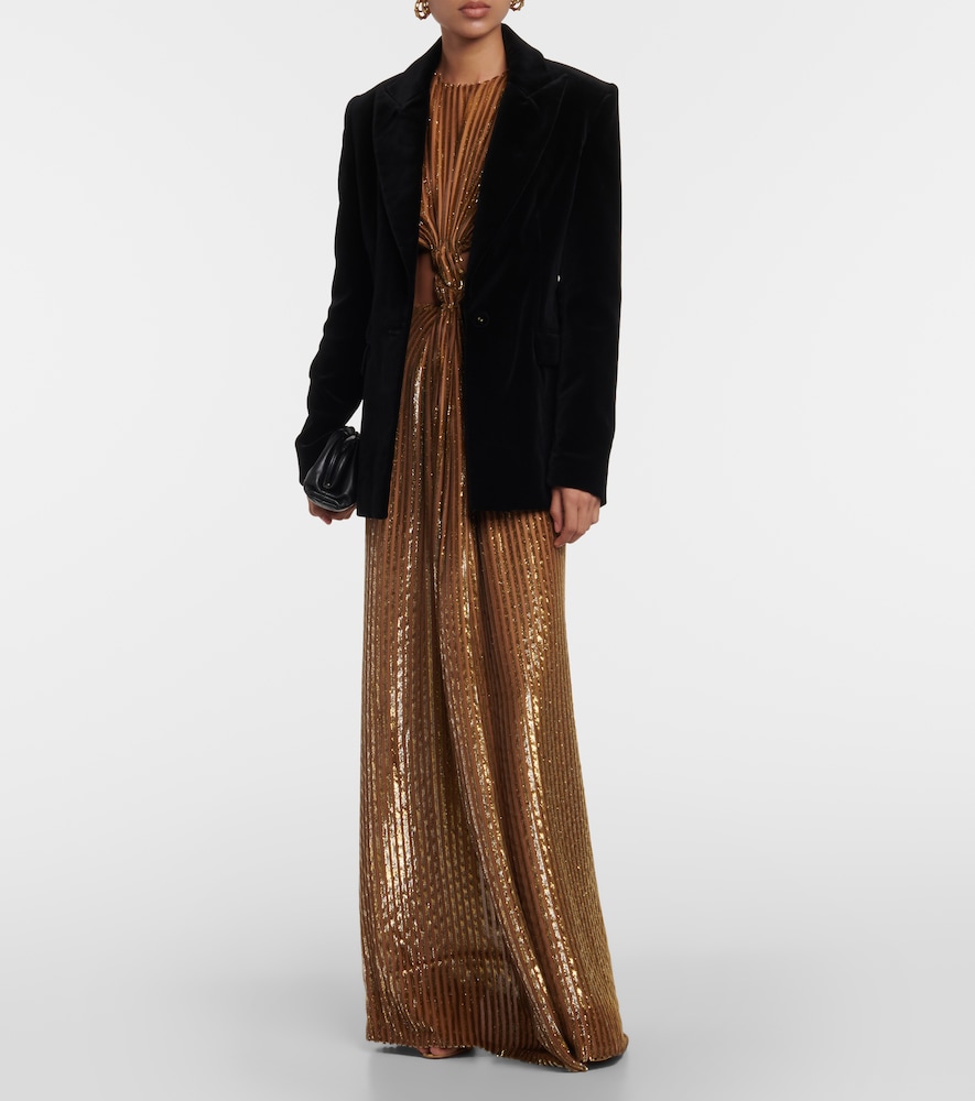 Azura cotton velvet blazer