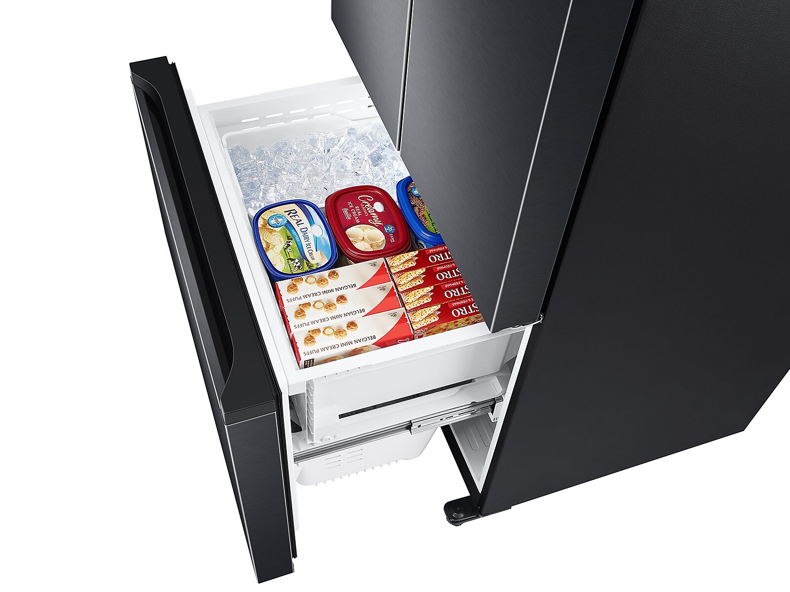 19.5 cu. ft. Smart 3-Door French Door Refrigerator in Black(RF20A5101B1/AA)