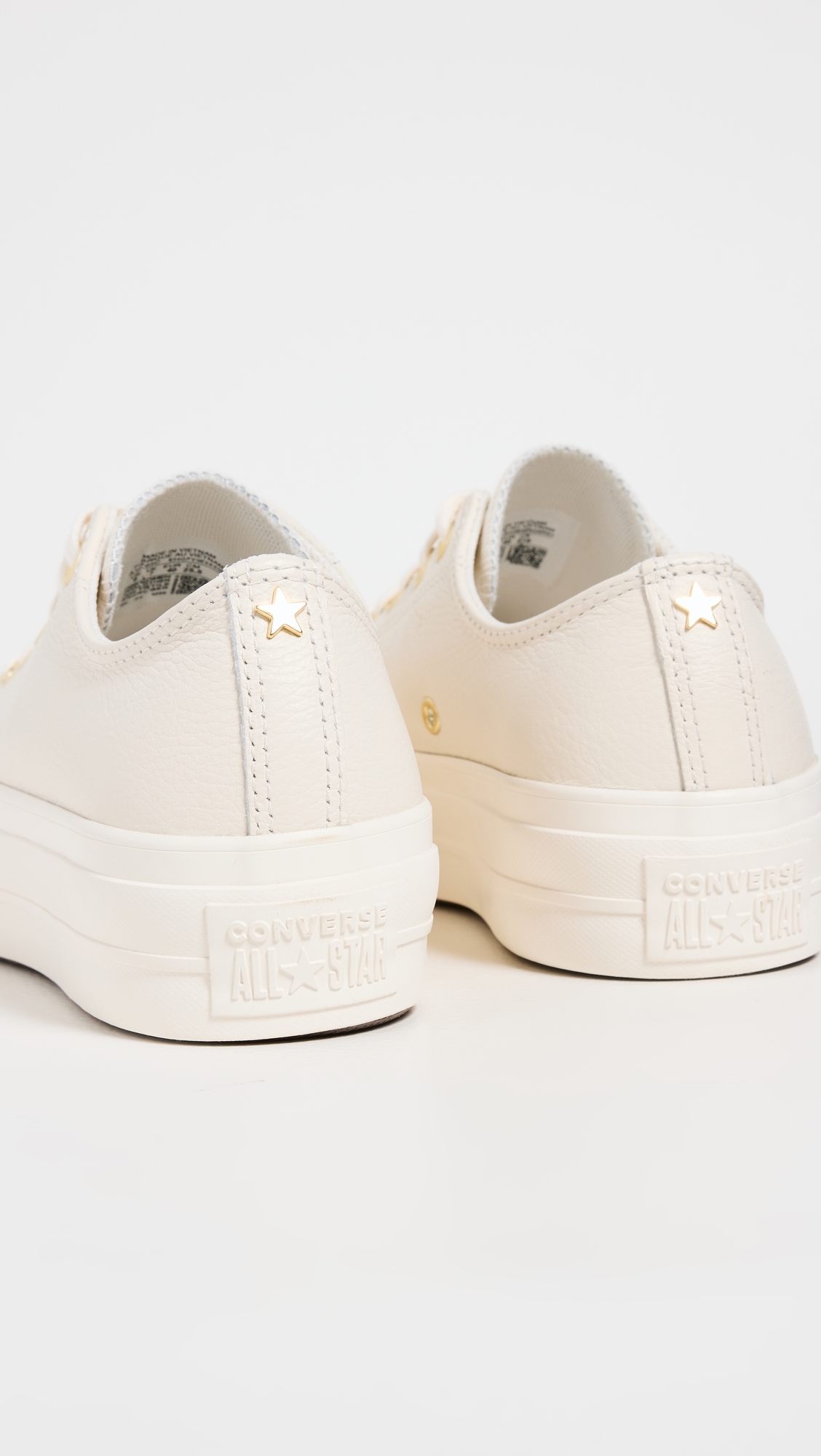 Chuck Taylor All Star Lift Platform Gold Sneakers Egret/Gold