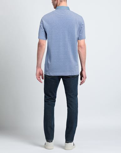 Man Polo shirt Blue Size S Cotton