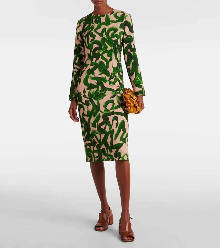 Printed midi dress