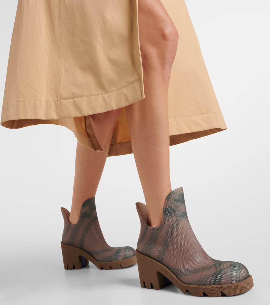 Check ankle boots