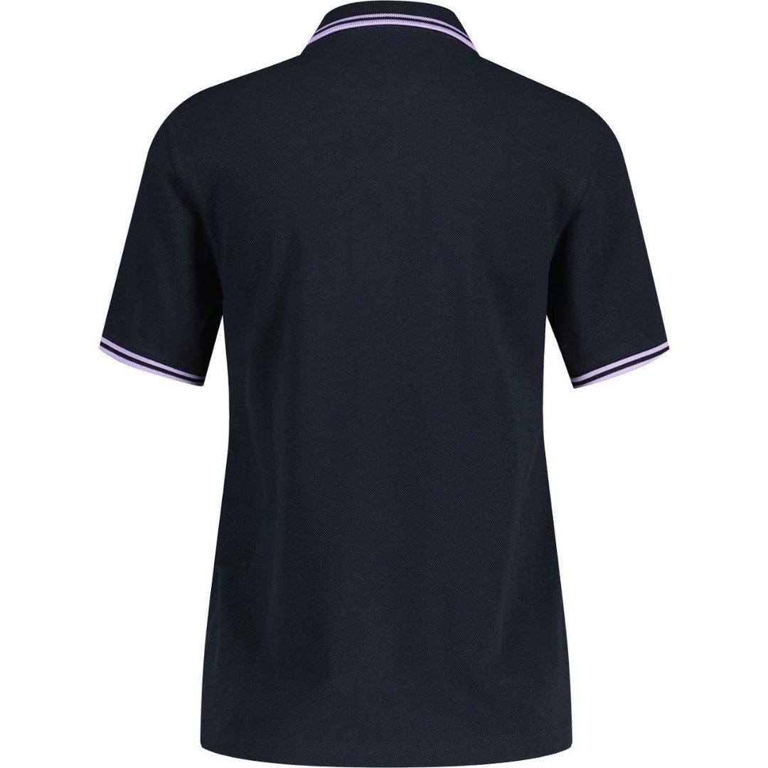 Fred Perry Womens G3600 Retro Twin Tipped Navy Polo Shirt Cotton