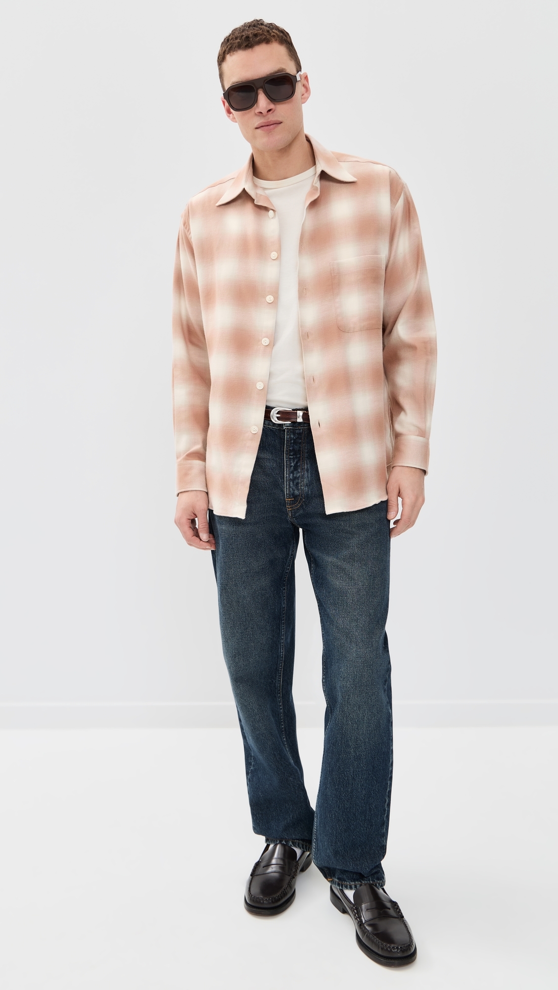 Shadow Flannel Shirt Coral