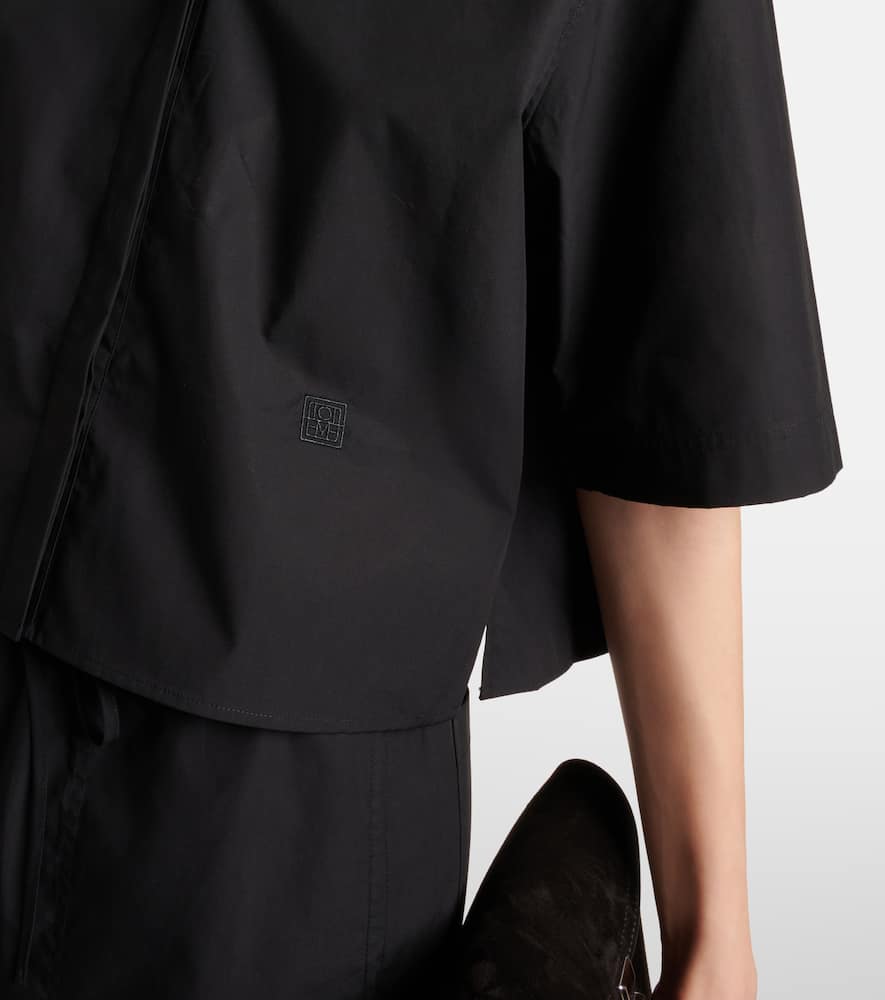 Toteme Cropped cotton shirt