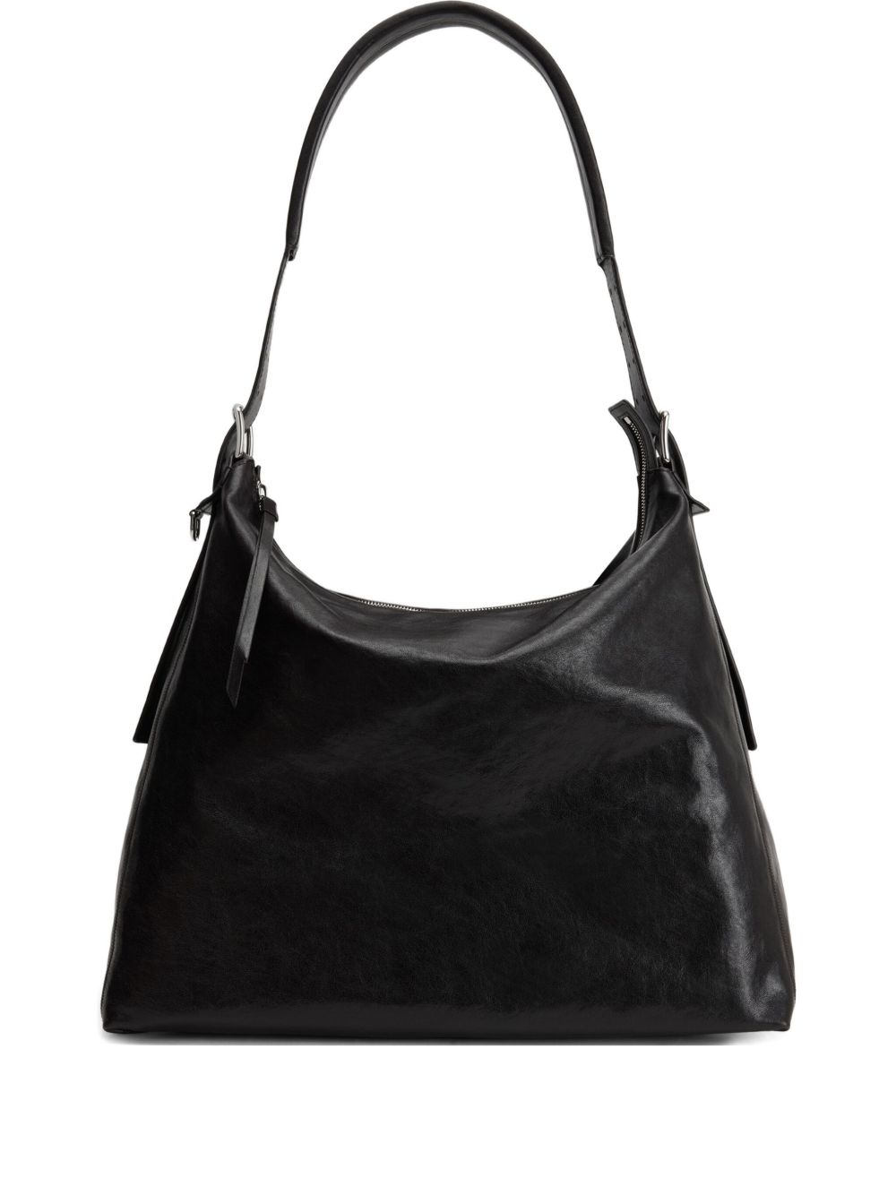 Belted shoulder bag - Black