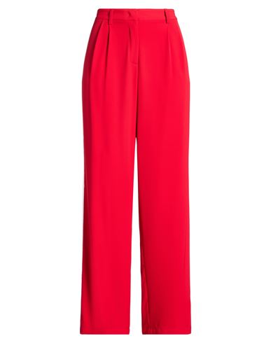 Woman Pants Red Size 2 Polyester, Elastane