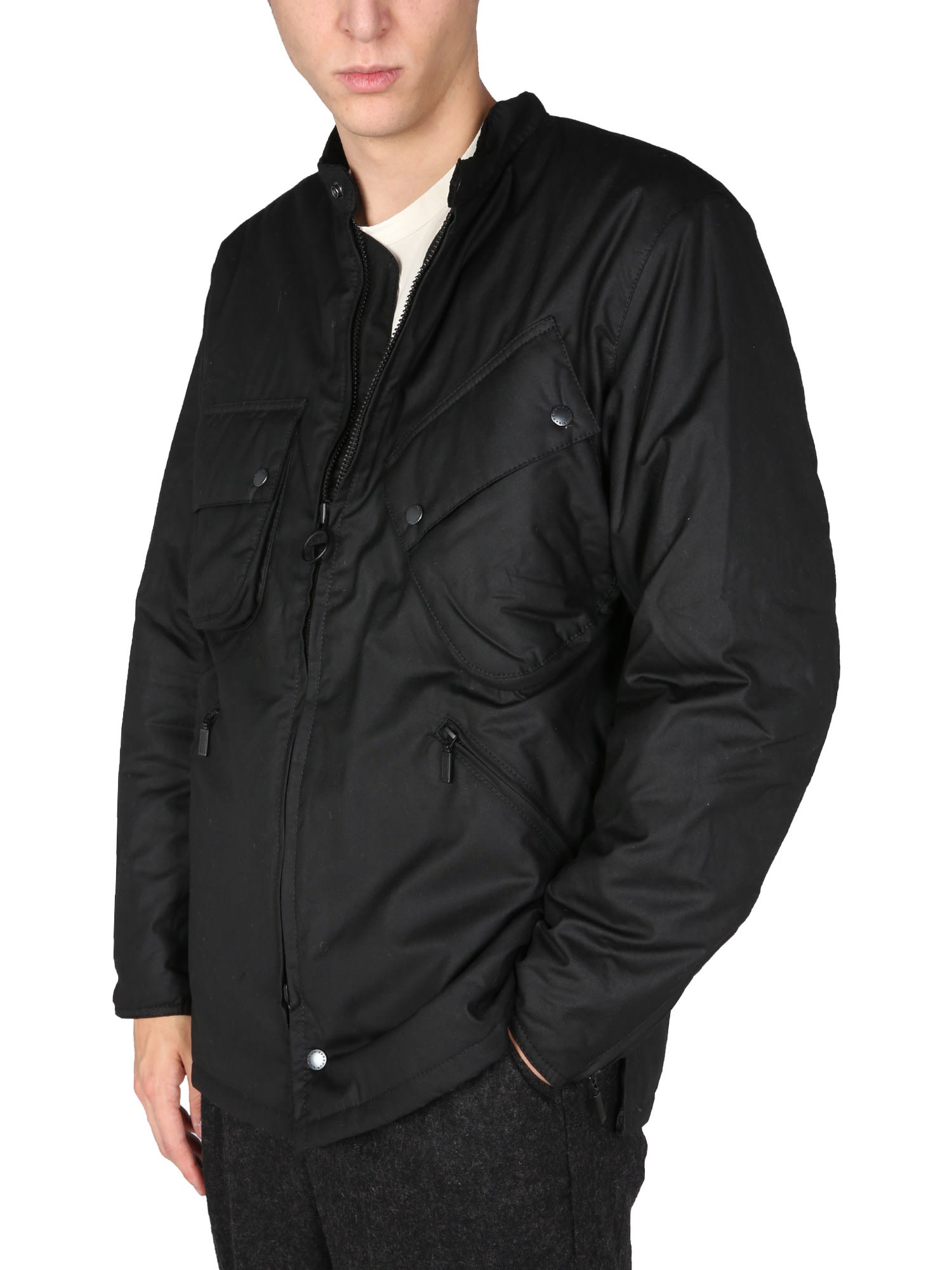Multi-pocket zip-up jacket