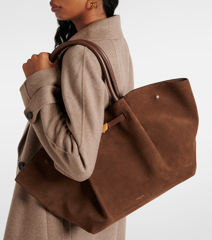 New York suede tote bag