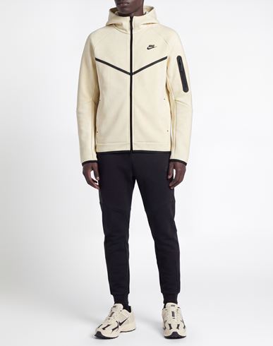 Man Sweatshirt Cream Size M Cotton, Recycled polyester