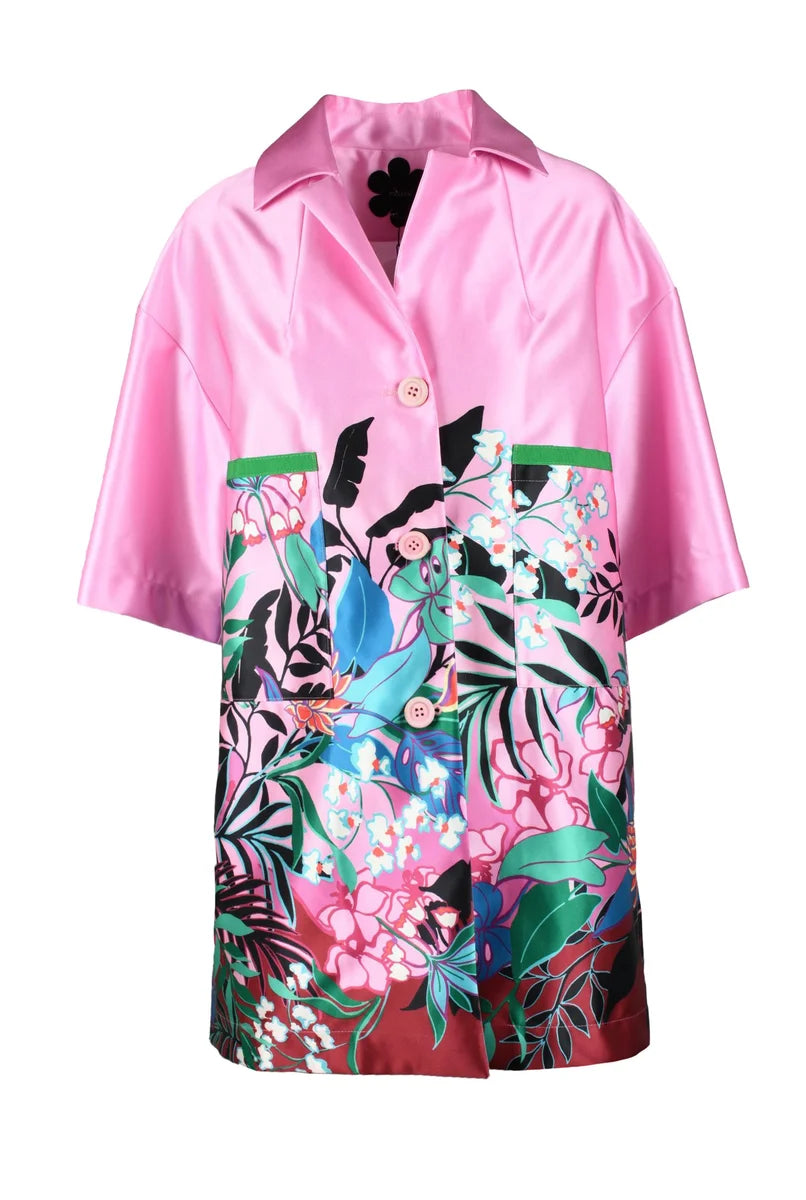 Satin Coat - Pink