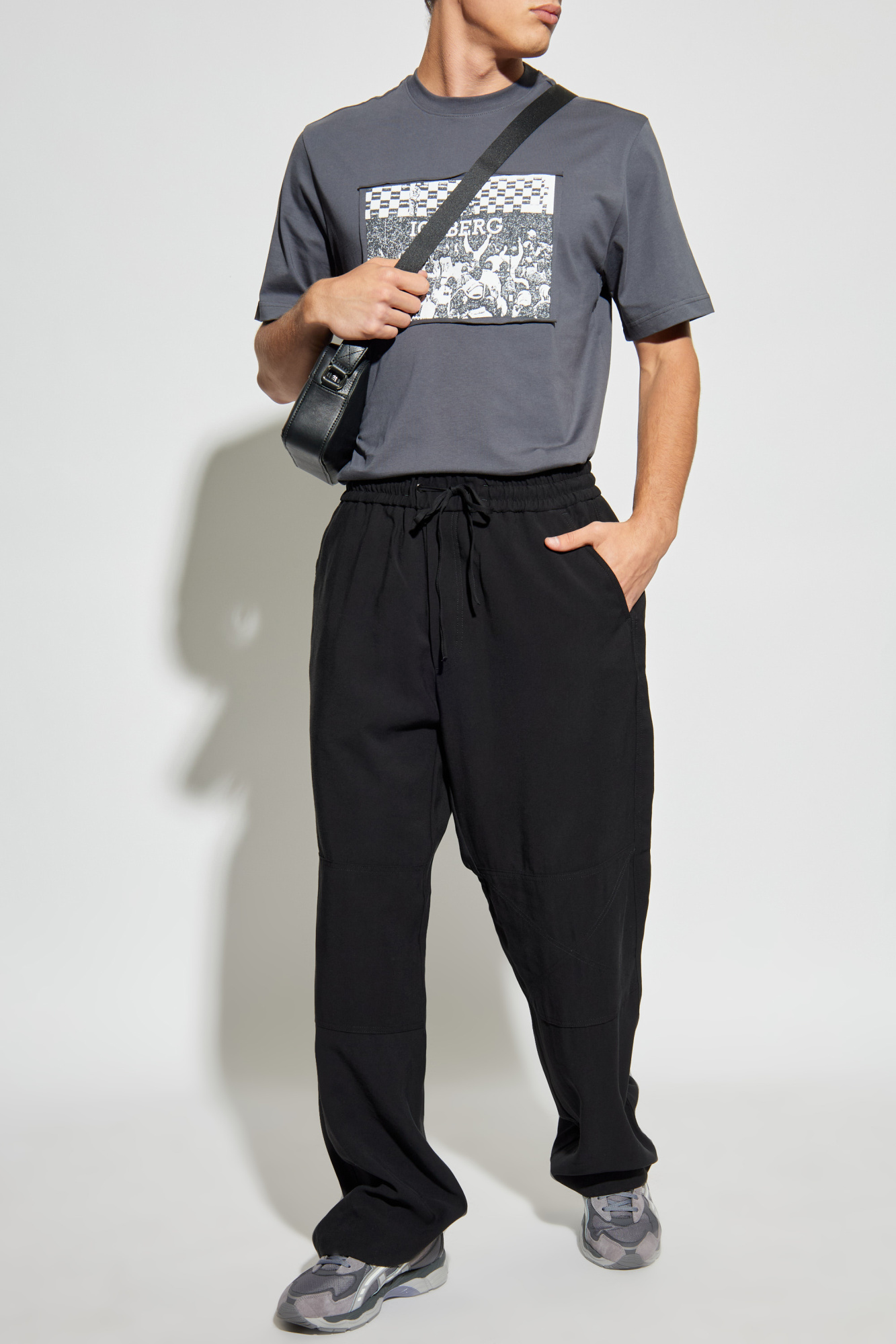 Trousers With Pockets, Men's, Black