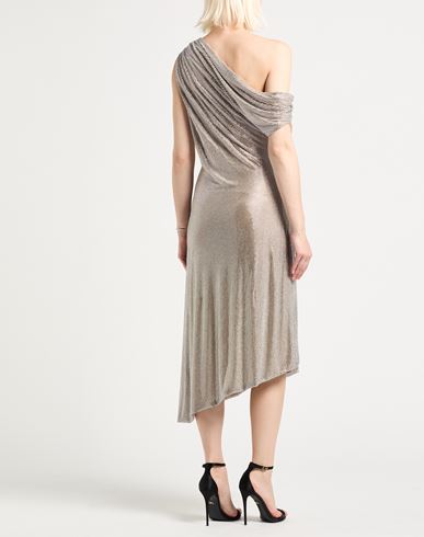 Woman Midi dress Silver Size 6 Polyamide, Elastane