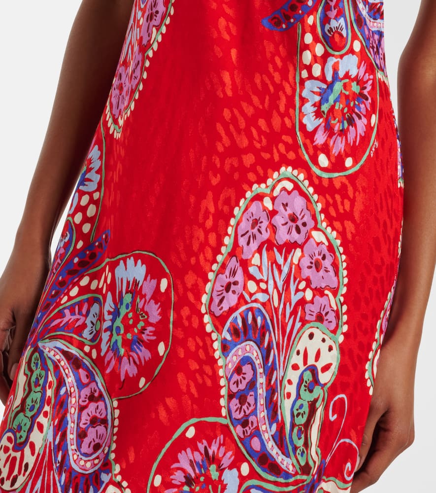 Maura printed halterneck midi dress