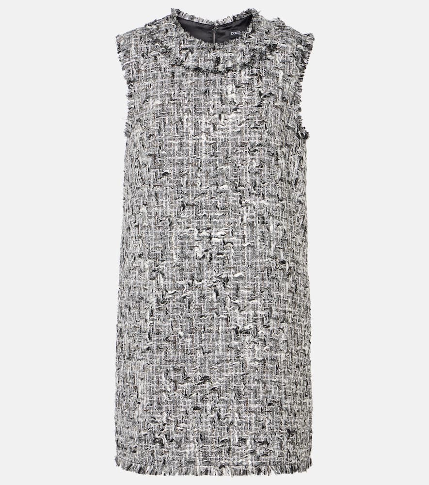 Tweed lamé minidress