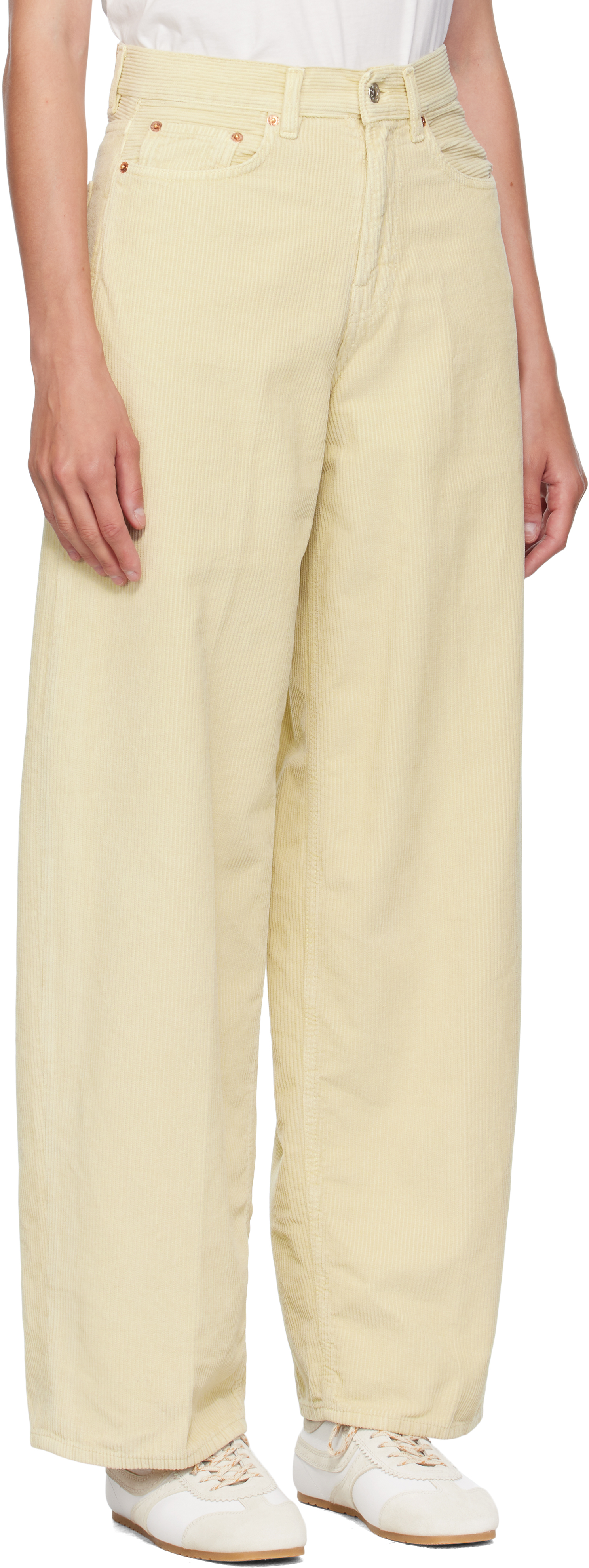 Beige Loose Roomy Trousers