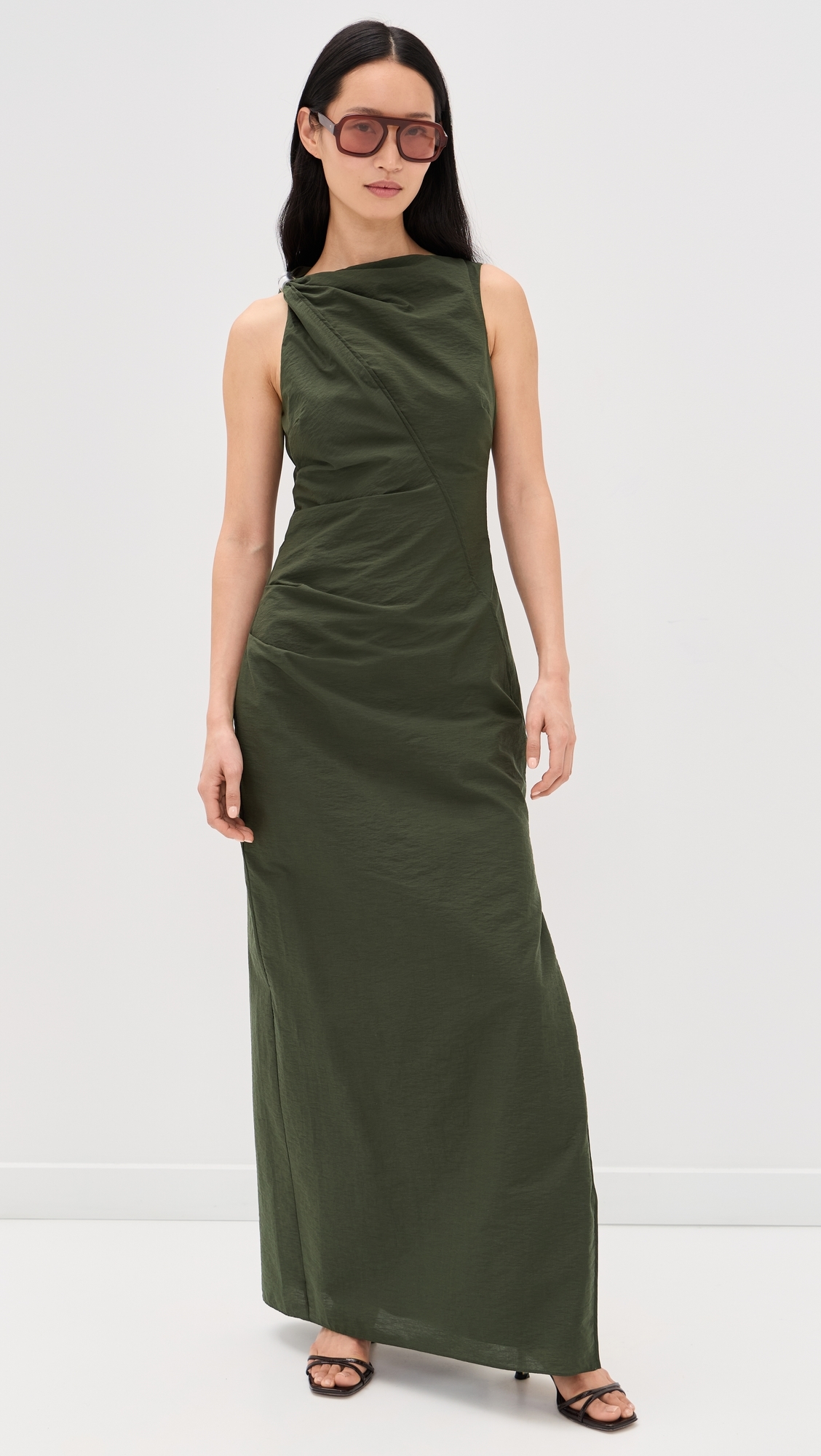 Sorel Maxi Dress Dark Olive
