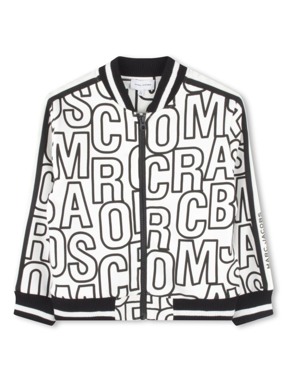 Monogram-logo cardigan - White