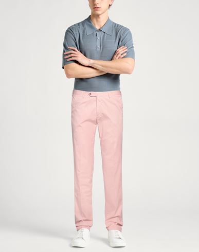 Pt Torino Man Pants Pink Size 38 Cotton, Elastane