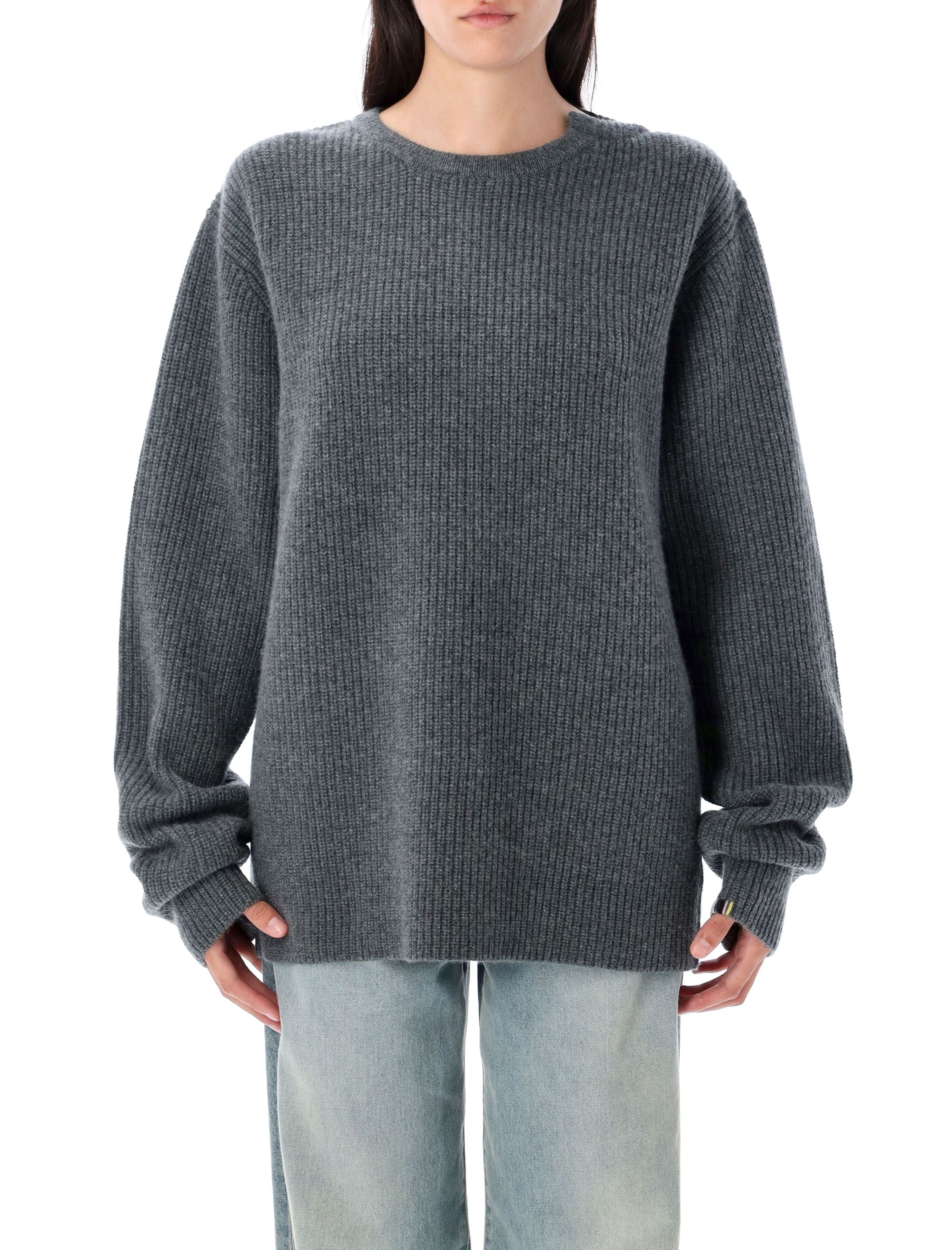 Crew Sweater Ribbed Pure