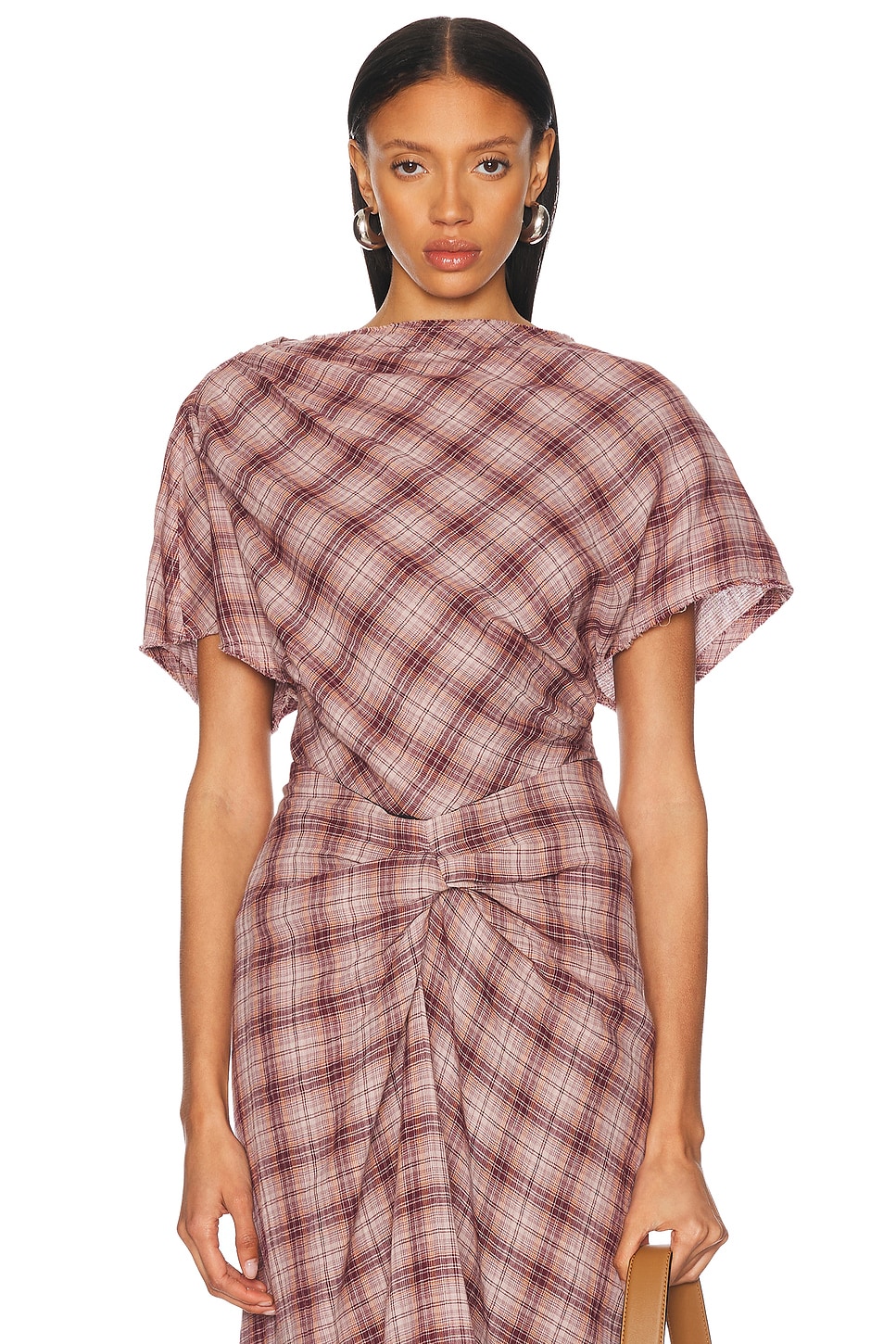 Isabel Marant Etoile Neyela Top in ROSEWOOD - Mauve,Purple. 42 also , 36