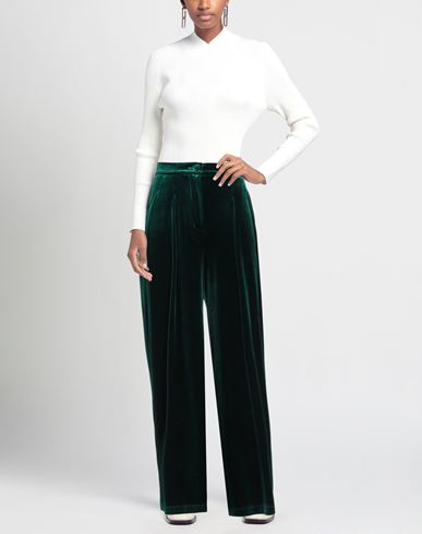 Olla Parég Woman Pants Emerald green Size 4 Polyester, Elastane