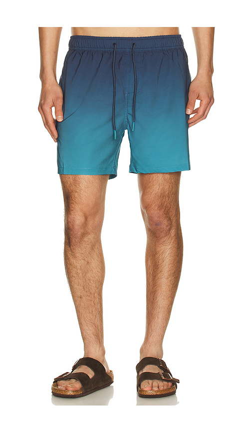 Vintage Summer Performance Stretch Lined Volleys in Teal. L. Also in M, XL/1X, XXL/2X