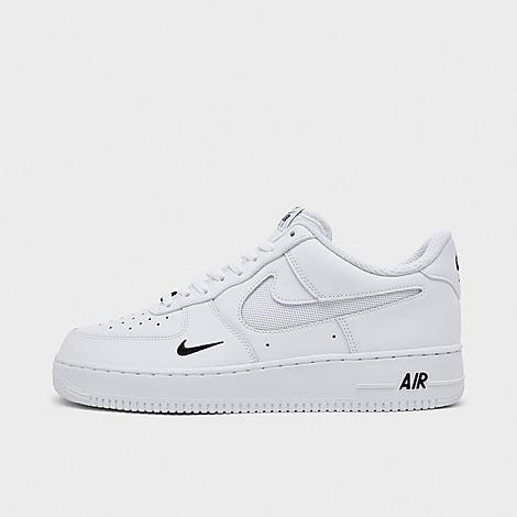 Men's Air Force 1 '07 LV8 Casual Shoes in White/Black/Reflective Silver