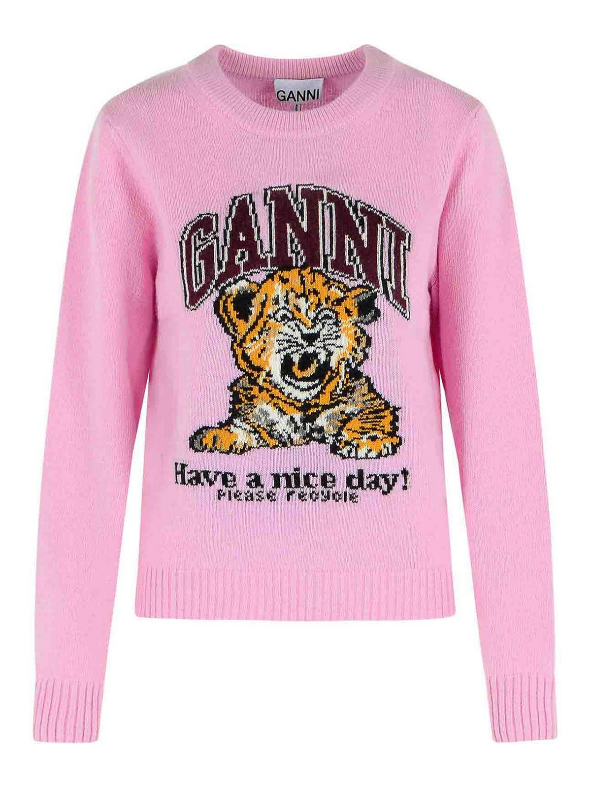 Pink Wool Blend Sweater