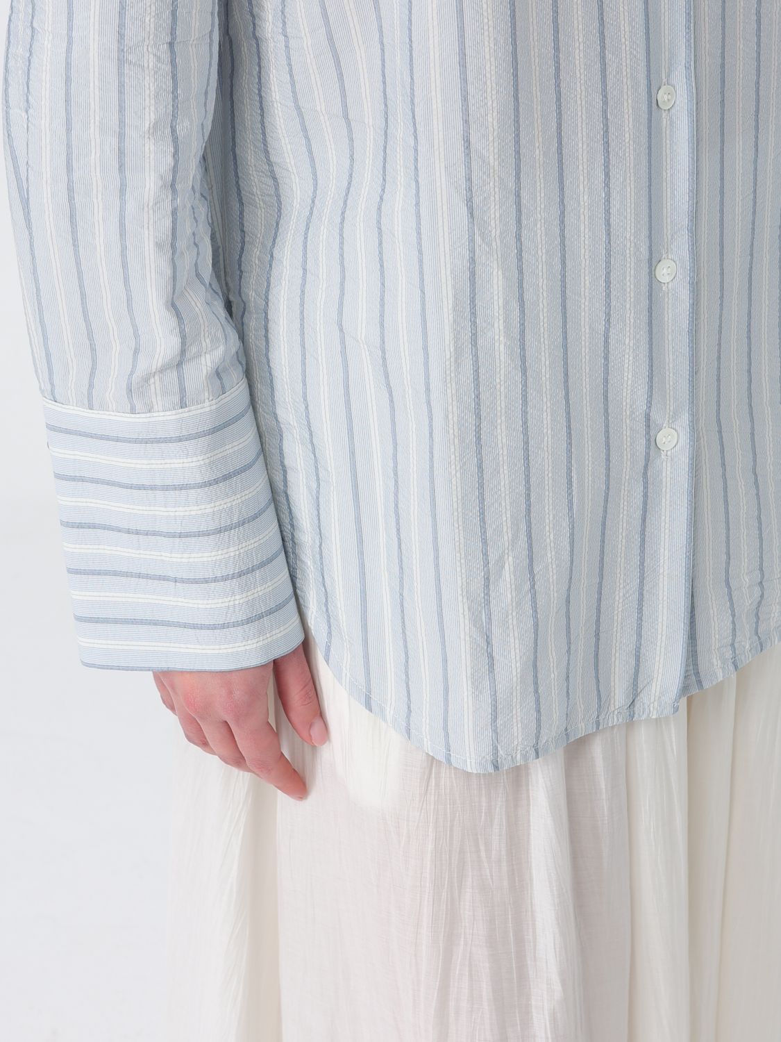 Shirt Woman color Gnawed Blue