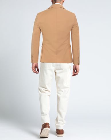 Man Blazer Camel Size 36 Polyester, Viscose, Elastane