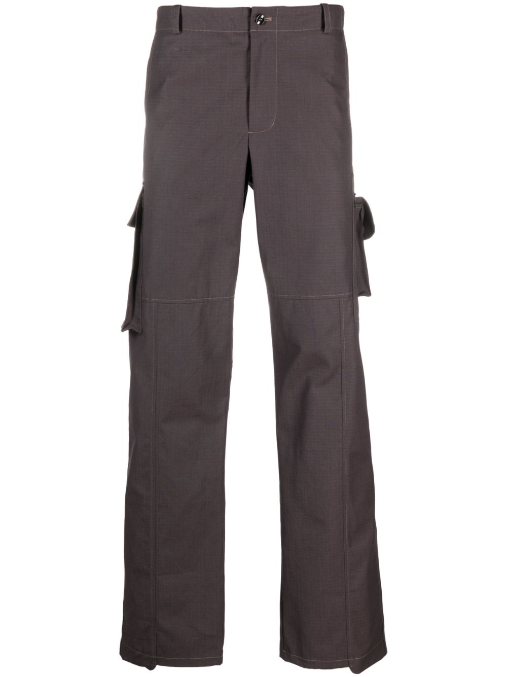X notRainProof asymmetric-hem cargo pants - Brown