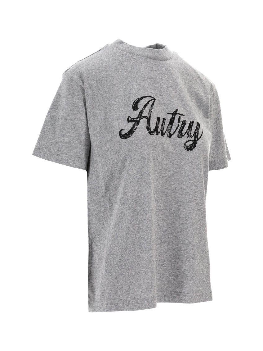 Autry - womens crew neck cotton t shirt