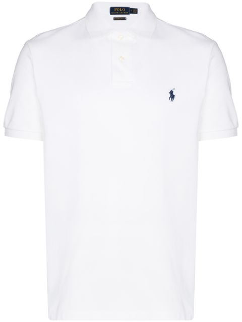 Logo-embroidered polo shirt