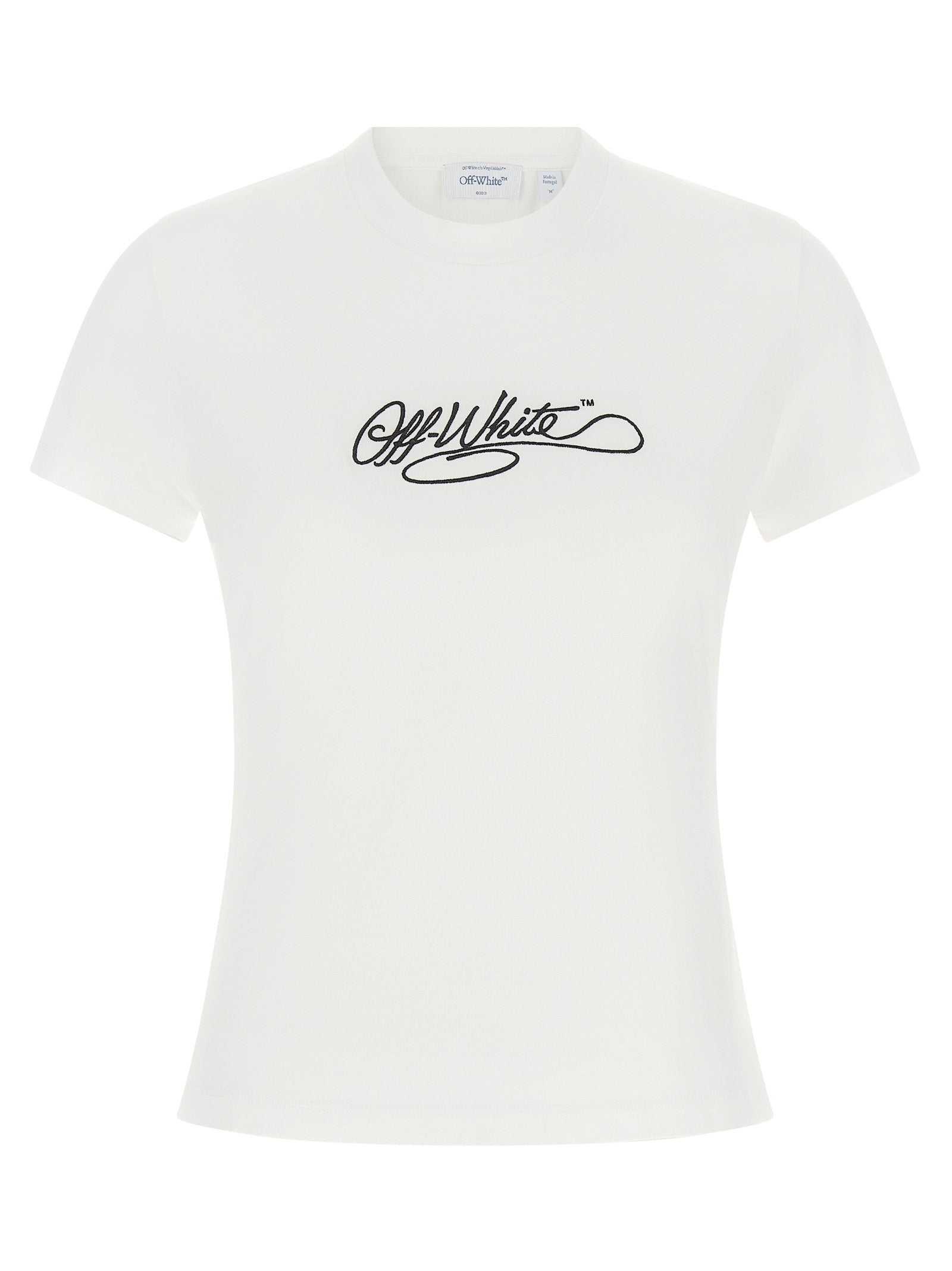 Logo-Embroidered T-shirt — White