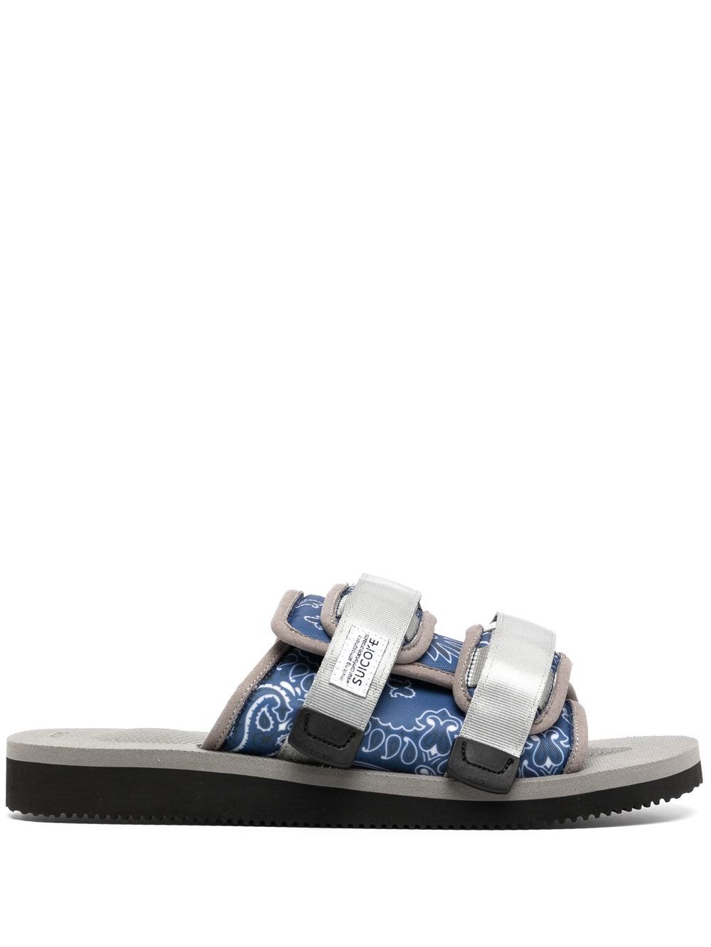 MOTO-Cab paisley-print sandals - Red