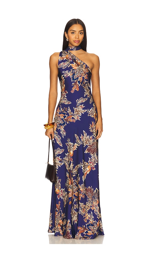 Hemant and nandita maxivestido dress en color azul marino XL también en L, M