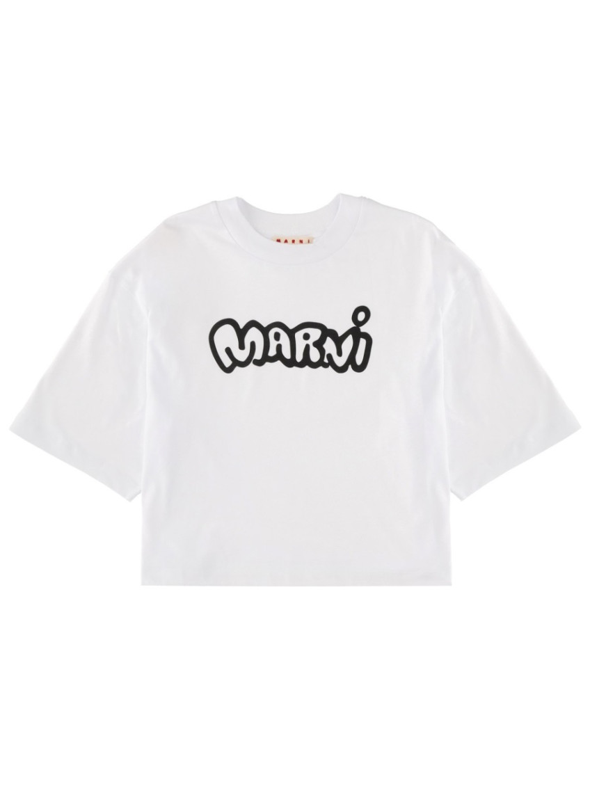 Marni - short sleeve boxy crop top