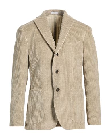 Man Blazer Beige Size 38 Cotton, Wool